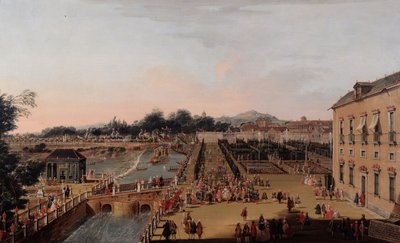 Ferdinand VI a Barbara z Braganzy v zahradách Aranjuez, 1756 od Francesco Battaglioli