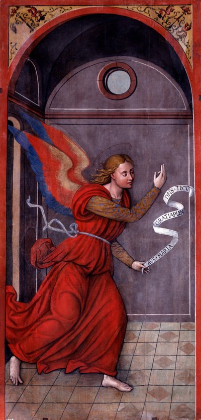 Zvěstování: Archanděl Gabriel (malba, cca 1549) od Francesco Brea