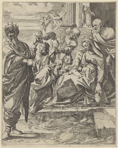 Klanění králů od Francesco Brizio (attributed to)