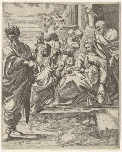 Klanění králů od Francesco Brizio (attributed to)