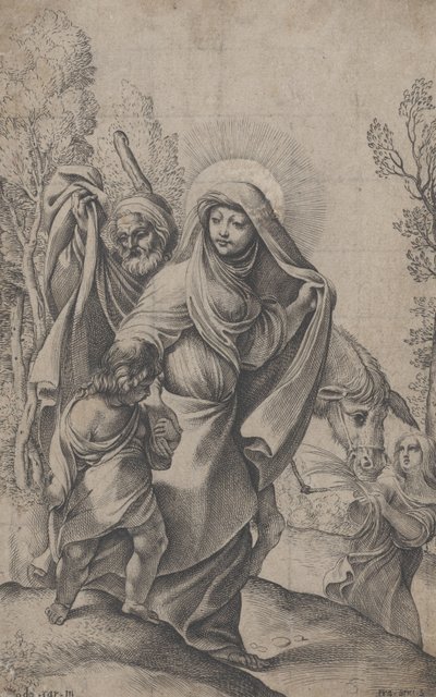 Návrat z Egypta, 1595-1623. od Francesco Brizio
