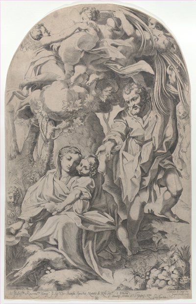 Zbytek na útěku do Egypta, 1600-23. od Francesco Brizio