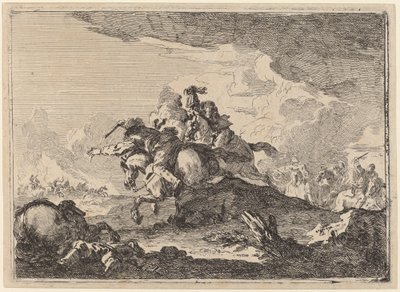 Jízdní bitva od Francesco Casanova