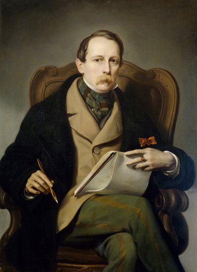 Autoportrét, Francis Coghetti (1802-1875) od Francesco Coghetti