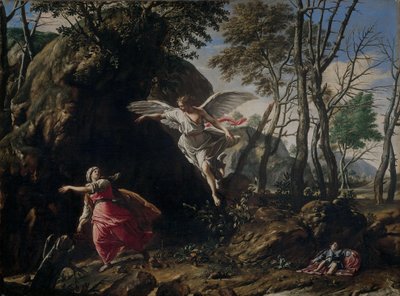 Hagar a Ismael v poušti od Francesco Cozza