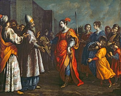 Triumf Judity, kolem 1620-30 od Francesco Curradi