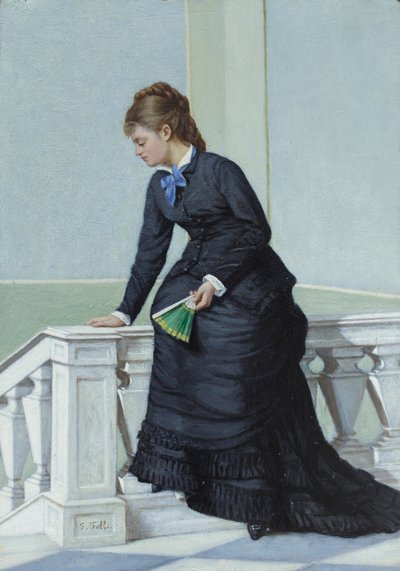 Žárlivec, asi 1875-78 (olej na desce) od Francesco Folli