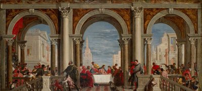 Svátek v domě Levi, 1720-1769 od Francesco Fontebasso
