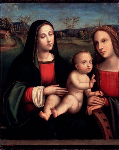 Panna a dítě, 15. nebo začátek 16. století od Francesco Francia
