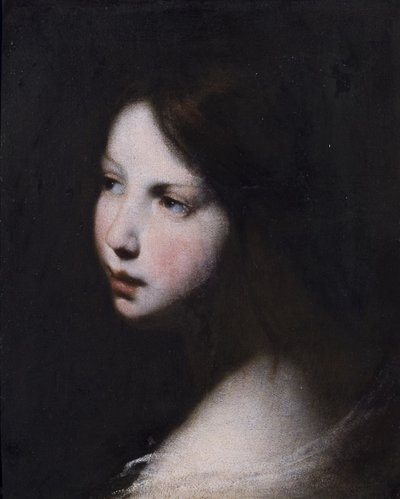 Hlava dívky, kolem roku 1640 od Francesco Furini