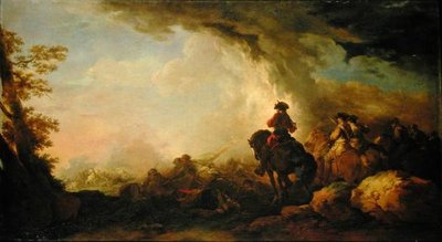 Bitva (olej na plátně) od Francesco Giuseppe Casanova