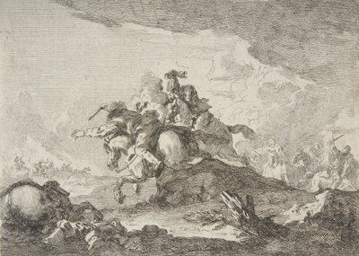 Kavalérie Charge, polovina až konec 18. století. od Francesco Giuseppe Casanova