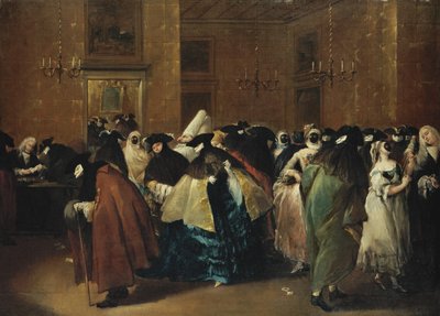 Casino The snížené v Benátkách od Francesco Guardi