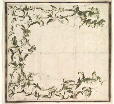 Návrh na rámování motivu, 1712-93. od Francesco Guardi.