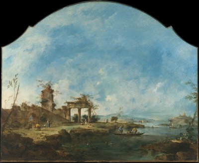 Fantastická krajina, c.1765 od Francesco Guardi