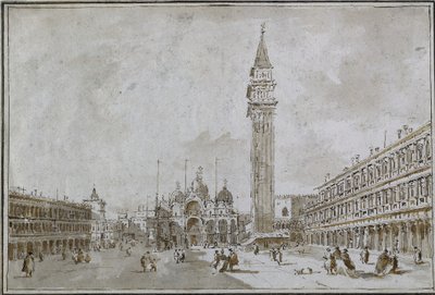 Piazza San Marco, Benátky od Francesco Guardi