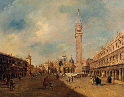 Piazza San Marco, kolem roku 1780 od Francesco Guardi