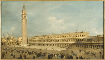 Place Saint Marc, Venise - Piazza San Marco, Benátky, od Guardi, Francesco (1712-1793). Olej na plátně. Rozměr: 50 x 85 cm. Národní muzeum Stockholm od Francesco Guardi