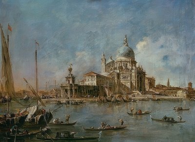 Punta Della Dogana mit der Santa Maria della Salute. Um 1770 od Francesco Guardi