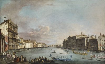 Regata v Benátkách od Francesco Guardi