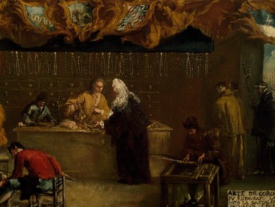 Vývěsní štít Guild of Coroneri, Francesco Guardi (1712-1793), Itálie od Francesco Guardi
