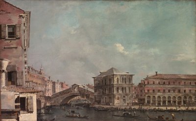 Canal Grande nad Rialtem, konec 60. let 18. století. od Francesco Guardi