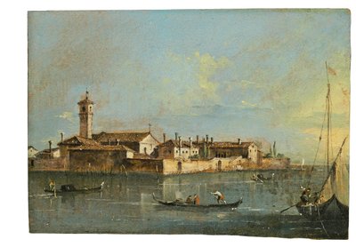 Ostrov Lazzaretto Vecchio, Benátky od Francesco Guardi