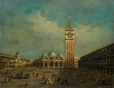 Piazza San Marco v Benátkách od Francesco Guardi