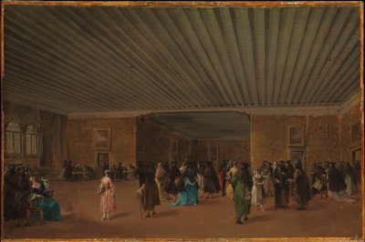 Veřejné ridotto v Palazzo Dandolo od Francesco Guardi