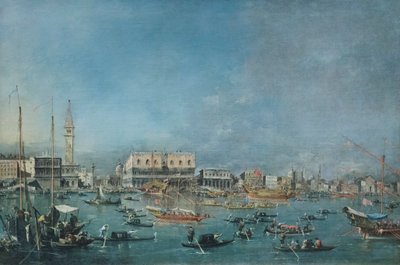Odjezd z Bucintoro, asi 1765-80 (olej na plátně) od Francesco Guardi