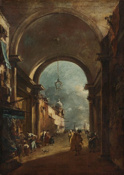 Pohled branou od Francesco Guardi