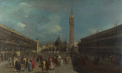 Benátky, Piazza San Marco, cca 1760 od Francesco Guardi