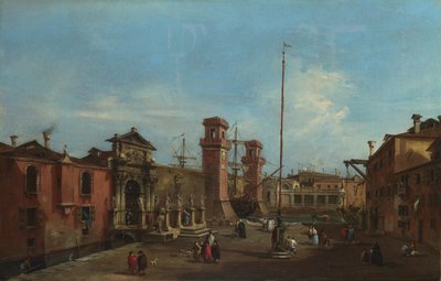 Benátky. Arsenal, 1755-1760 od Francesco Guardi