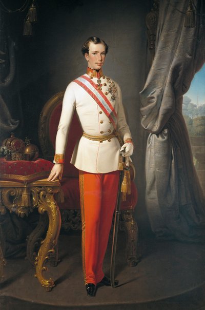 Rakousko, Portrét rakouského císaře Františka Josefa I. (Vídeň) od Francesco Hayez