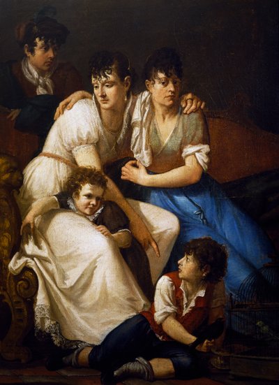Rodinný portrét od Francesco Hayez