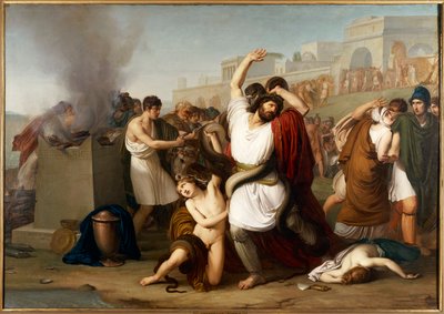 Obraz trojského kněze Laocoona, Milán, Itálie od Francesco Hayez