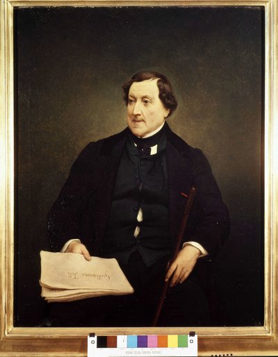 Portrét Gioacchina Rossiniho (1792-1868) - Hayez, Brera Museum, Milán od Francesco Hayez