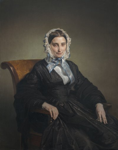 Portrét Teresa Manzoni Borri Print od Francesco Hayez