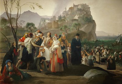 Uprchlíci z Pargy od Francesco Hayez