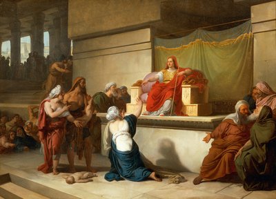 The Judgment of Solomon, Francesco Hayez (1791-1882), olej, 54,4 x 75 cm, 2. od Francesco Hayez