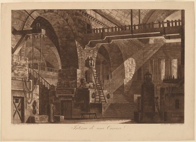 Interiér věznice od Francesco Inghirami, after Luigi Tasca