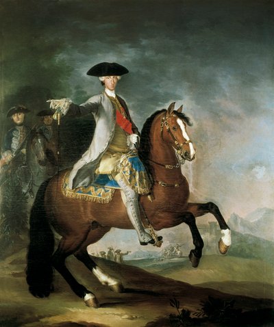 Portrét Karla III. Bourbonského krále Španělska (olej na plátně) od Francesco Liani