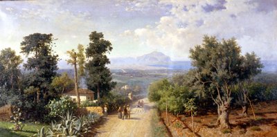 Okolí Palerma. Obraz F. Lojacono od Francesco Lojacono