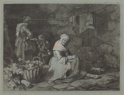 Interiér domu, 1763. od Francesco Londonio