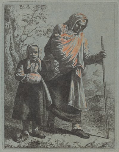 Selka s dítětem a holčičkou, 17601764. od Francesco Londonio
