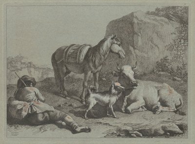 Ležící ovčák s pytlem, c. 1763. od Francesco Londonio