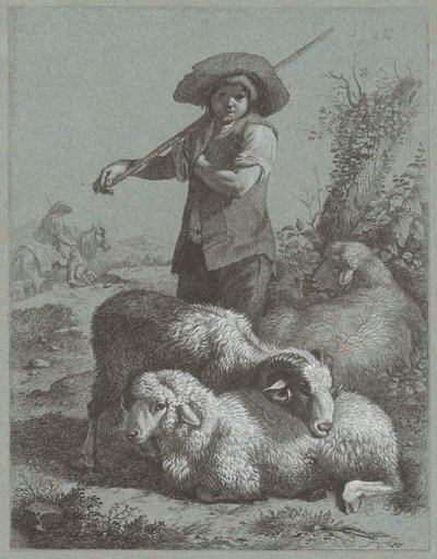 Pastýř s ovcí, 1764. od Francesco Londonio