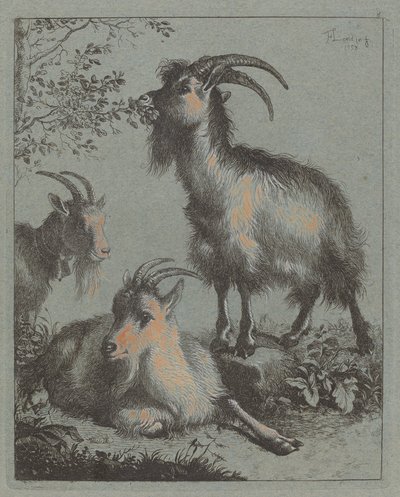 Tři kozy, 1758. od Francesco Londonio