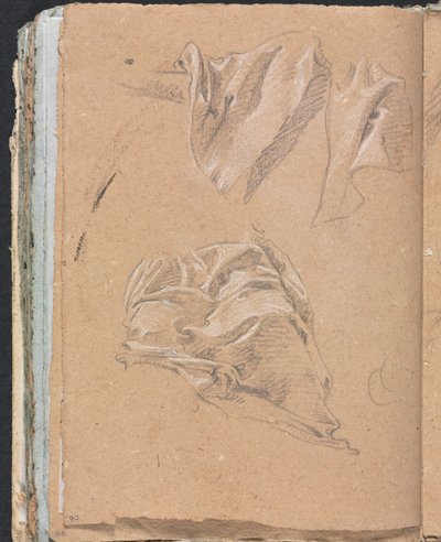 Verona Sketchbook: Studie soukenictví (strana 90) od Francesco Lorenzi