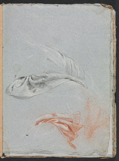 Verona Sketchbook: Drapery Studies strana 17, 1760. od Francesco Lorenzi